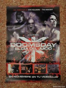 Cinéma: CARTEL ORIGINAL -70*100- DOOMSDAY EL DIA DEL JUICIO - CIENCIA FICCION - Rhona Mitra